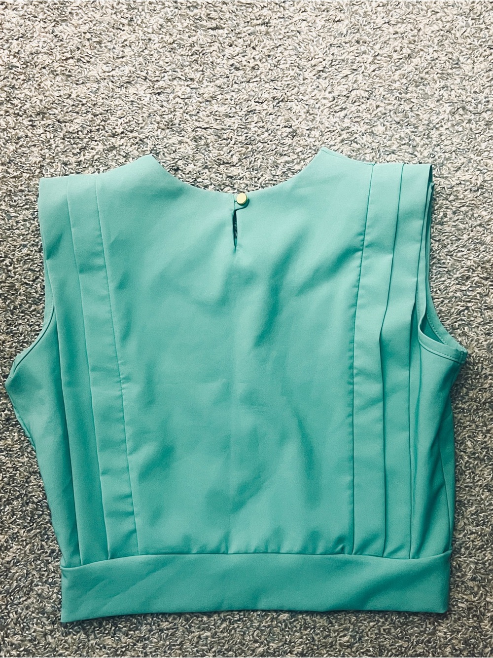 Women’s Pleated Festival Ready Sleeveless Top in Mint Green - Picture 6 of 10